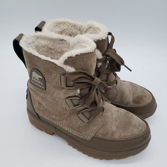 Sorel Tivoli IV Taupe Beauty Blogger Snow Boots Women Size 8 - Picture 1 of 12